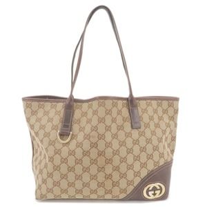 💎✨BEAUTIFUL✨💎 GUCCI Abbey GG Canvas Leather Tote Bag 169946